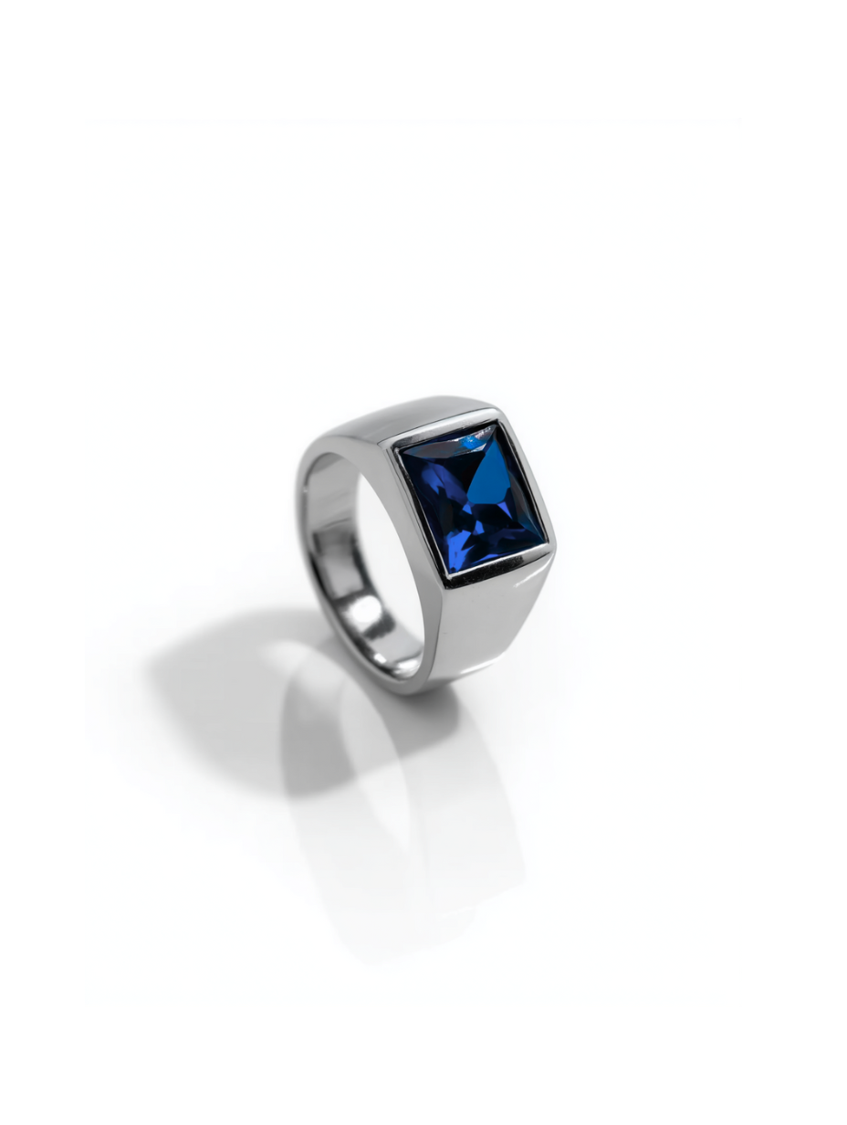 Ring Sapphire blue
