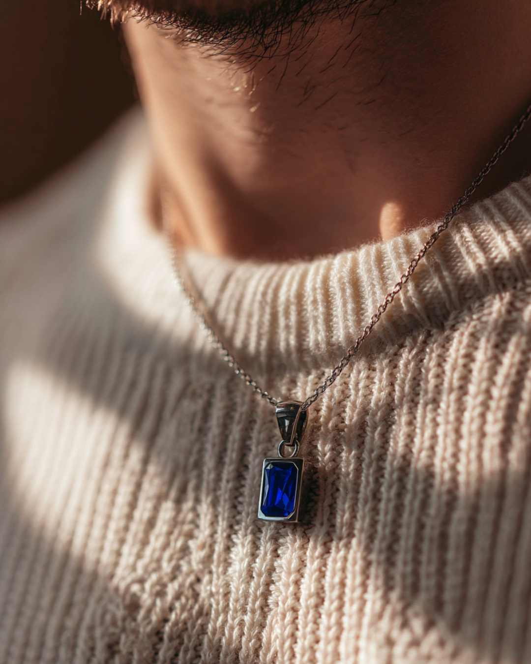 Necklace Sapphire blue