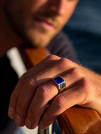 Ring Sapphire blue