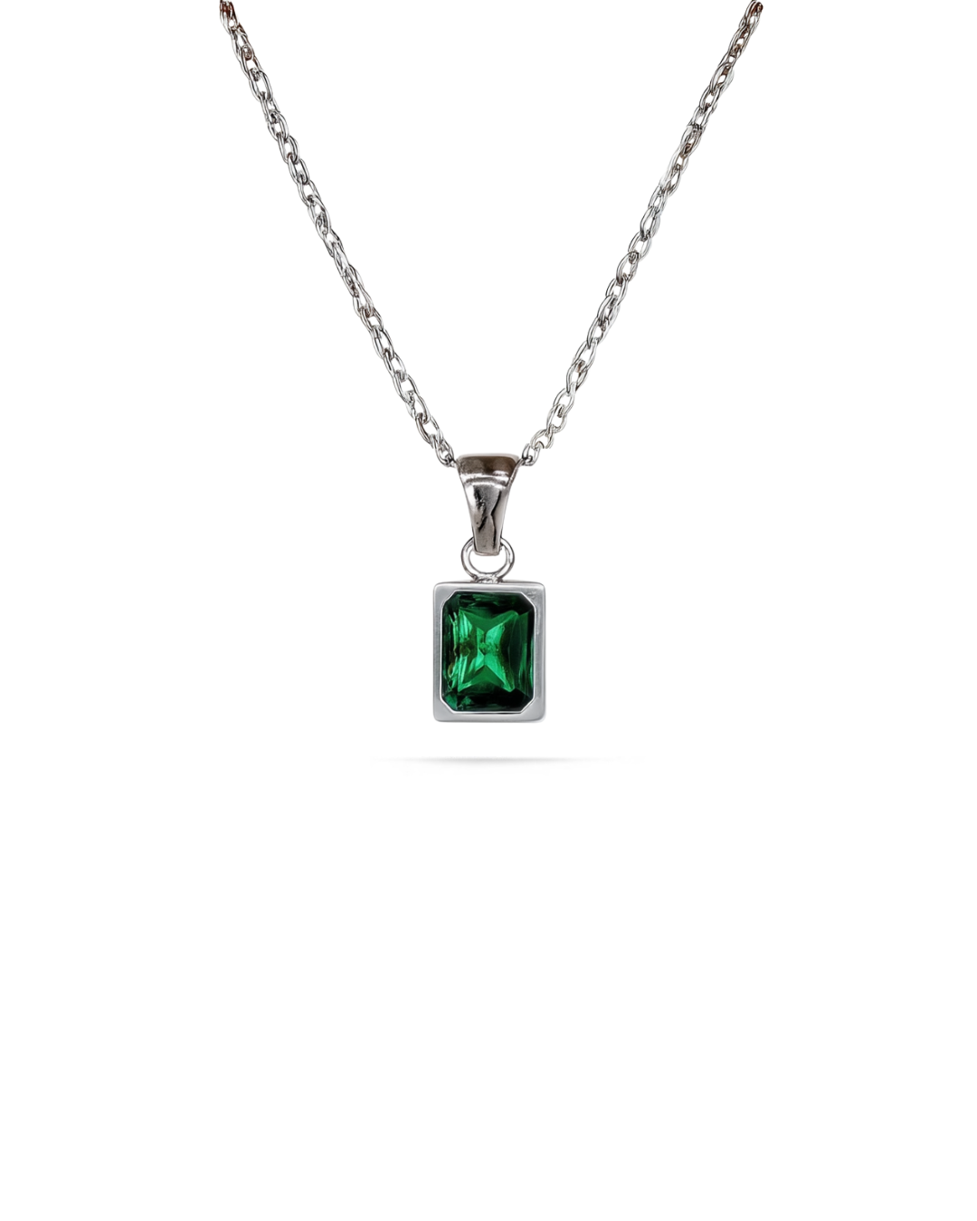 Necklace Emerald green