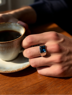 Ring Sapphire blue