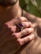 Ring Crimson red