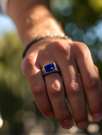 Ring Sapphire blue