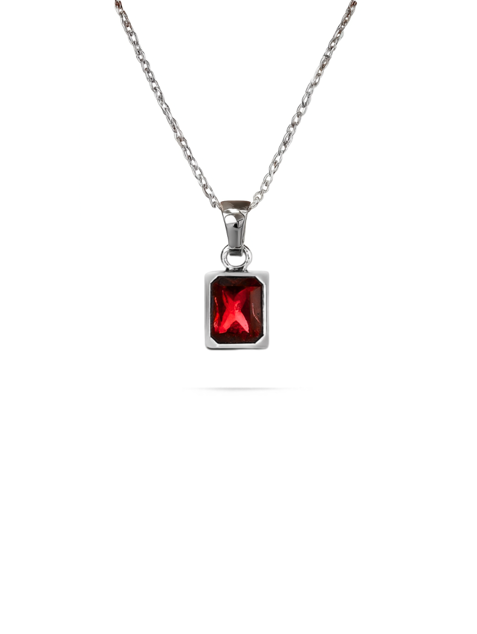 Necklace Crimson red