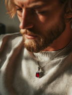 Necklace Crimson red