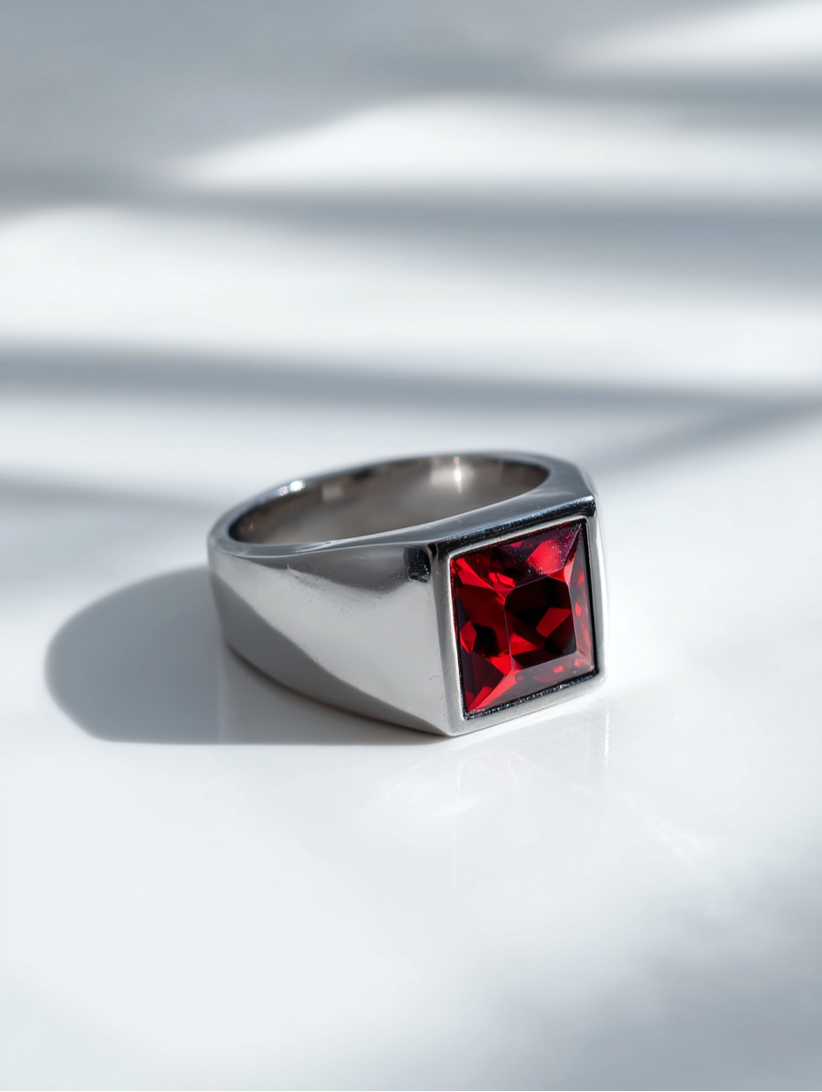 Ring Crimson red