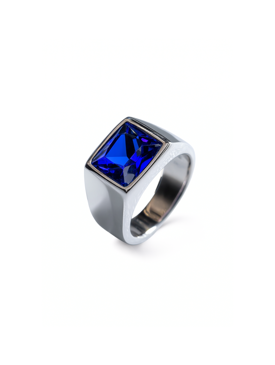 Ring Sapphire blue
