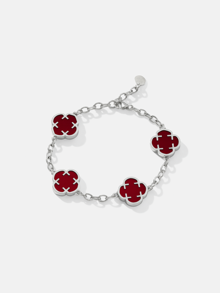 Bracelet Burgundy Stainless steel