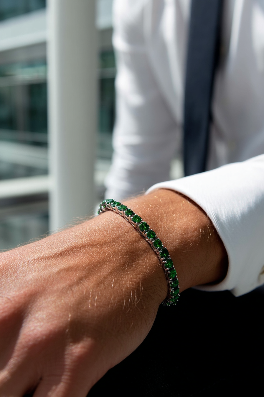 Bracelet Emerald green