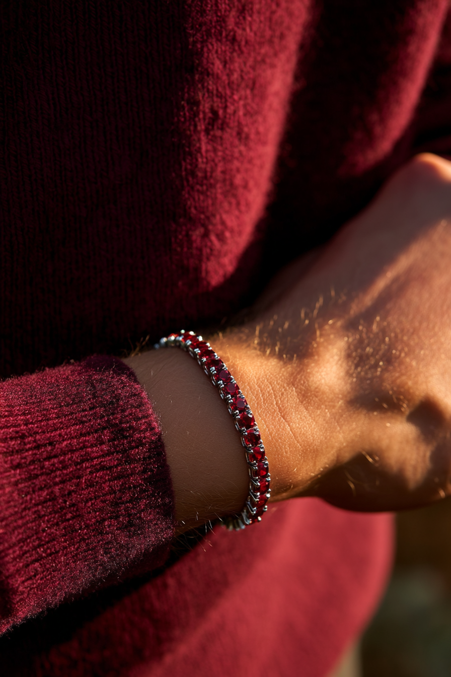 Bracelet Crimson red